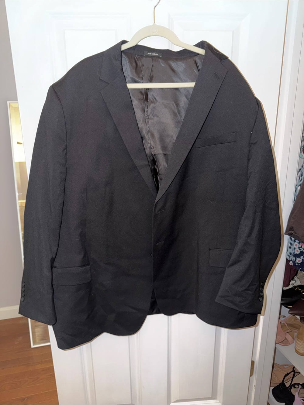 Pronto Uomo Black Men's Single-Breasted Suit Jacket
